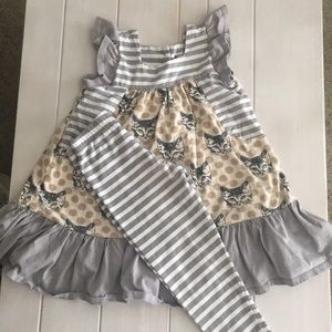 Jelly the pug outfit, tunic and matching leggings